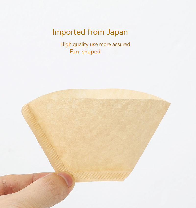Japansk vifteformet amerikansk kaffemaskine håndbrygget tekande smart kop filterpapir_voghion.com
