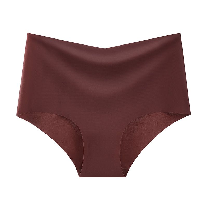 2025d Waist Plus Size Panties Half Coverage High Split Sexy Ice Silk Seamless Women's Briefs Comfortable Breathable_voghion.com