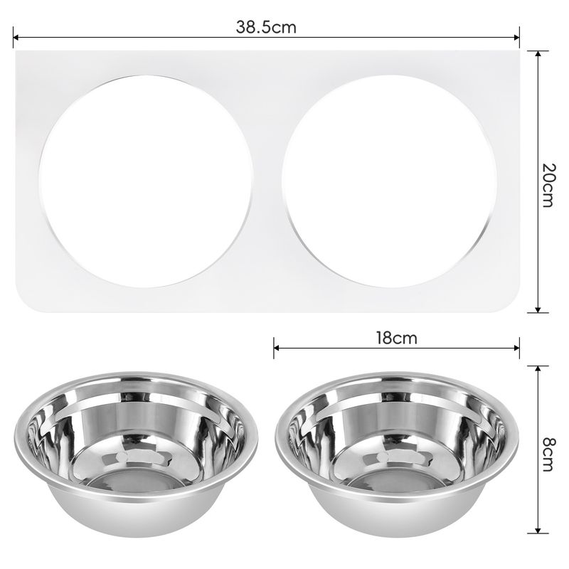 Comedero para gatos, transparente, colgante, para agua potable de mascotas, soporte para cuenco anti-molestias para perros._voghion.com