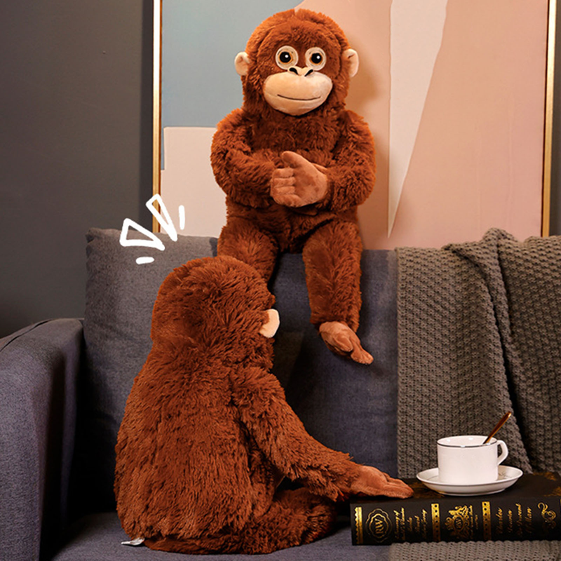 ToysMall Orangutan Papusa Perna Frumos Desene Animat Maimuta cu brate lungi Jucărie moale Companion Jucărie liniștitoare Papusa cu animale de pluș Jucărie de plus pentru copii_voghion.com