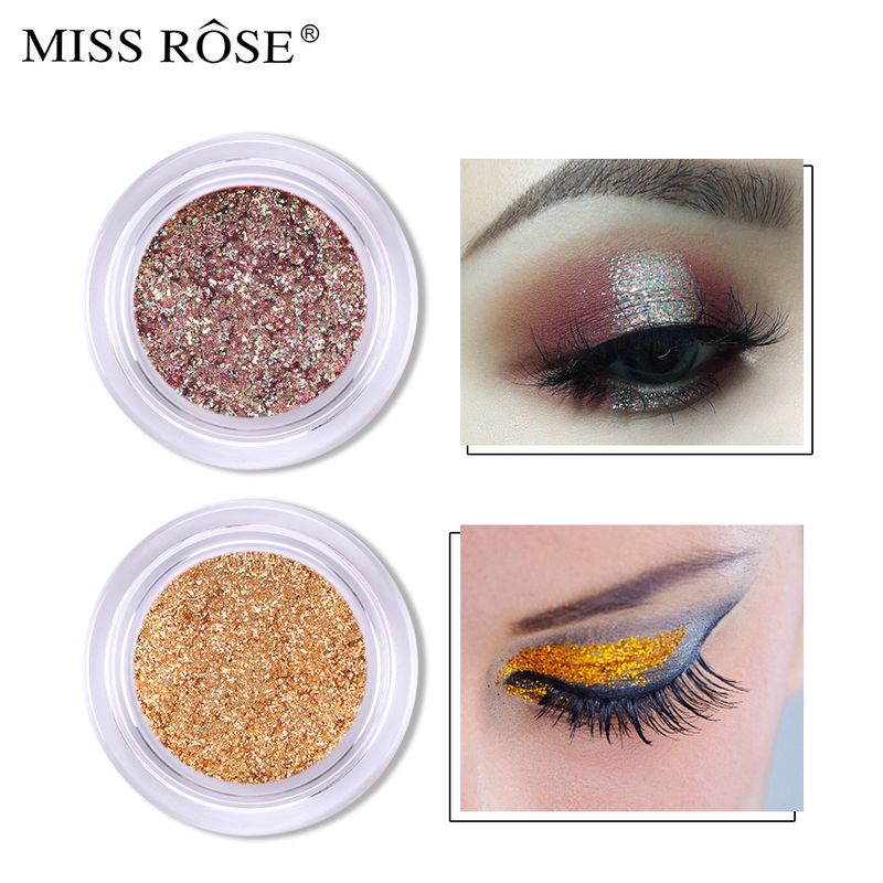MISS ROSE Ombretto da sirena Glitter Ombretto Jincong colorato Bling Highlight Cream Illuminante viso Glitter liquido_voghion.com