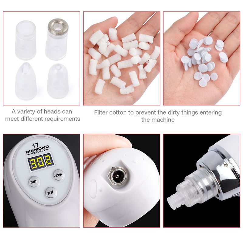 Diamond Microdermabrasion Digital Vacuum Meeter Cleaner Facial Acne Marks Removal hine Deep Cleansing Pores Sk_voghion.com