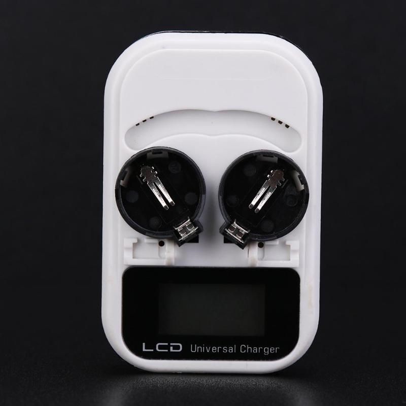 Chargeur de batterie bouton 3,6 V LCD EU Plug Recharge pour LIR2016/LIR2025/LIR2032/ML2016/ML2025/ML2032 Indicateur intelligent 2 emplacements_voghion.com