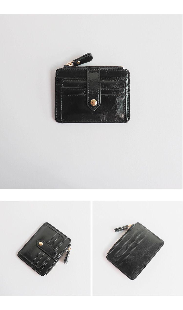 Wallet Short Card Bag Zipper Small Coin Wallet Earphone Storage Bag_voghion.com