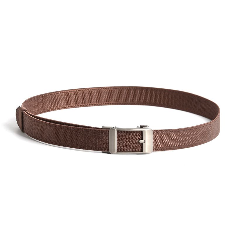 Herren-Gürtel aus nicht porösem Nylon-Canvas mit zahnloser Automatikschließe, gewebter Jeansgürtel, Freizeitgürtel, Businessgürtel, Studentengürtel_voghion.com