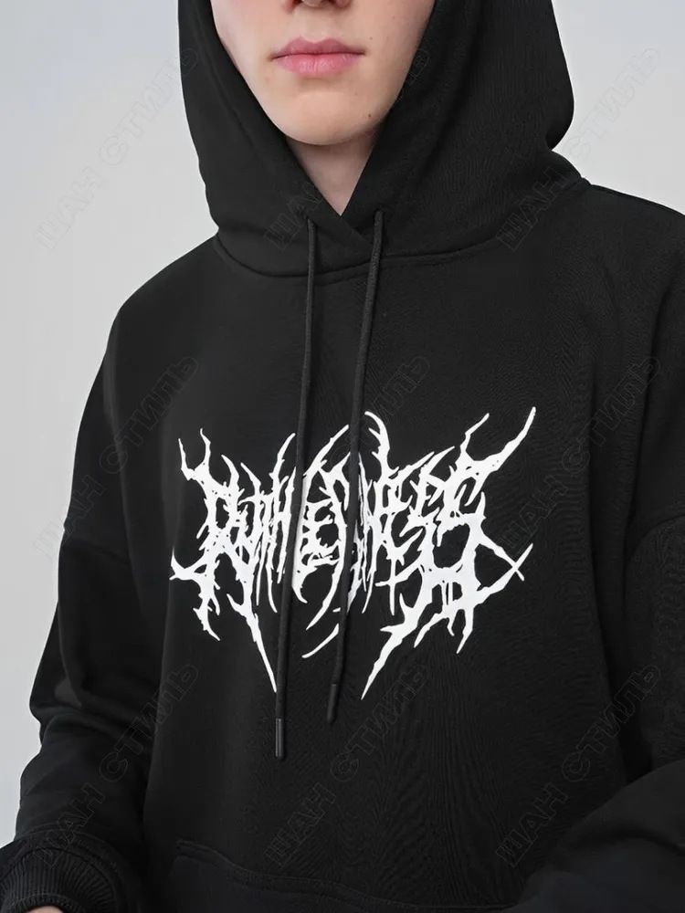 Felpa con cappuccio unisex con stampa 3D anime - Felpa oversize foderata in pile, stile streetwear, per donna e uomo | Comoda felpa invernale con cappuccio (nera, dalla S alla XXXL)_voghion.com