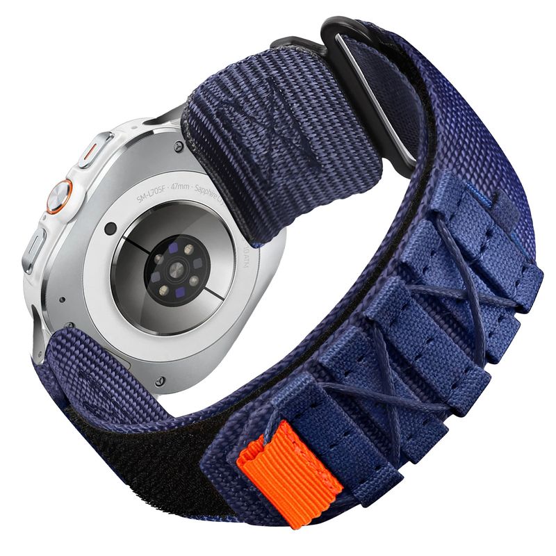 Curea țesută din nailon cu buclă pentru sporturi în aer liber, potrivită pentru Samsung Galaxy Watch7 Ultra, 47 mm_voghion.com