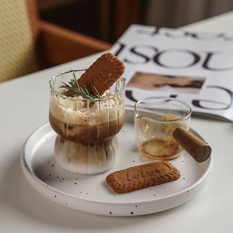 Hjemmemøbler Ins Style Kaffekopp Lubne glasskopp Høytemperaturbestandig Vannkopp Frokost Melkekopp Lattekopp Nisje Ice Beauty_voghion.com