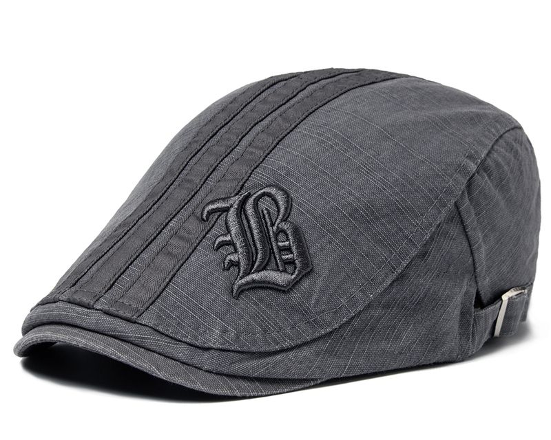 Mode CNTANG Neue Männer Baskenmütze Stickerei Schiebermütze Sommer Visier Für Männliche Mode Vintage Baumwolle Casual_voghion.com