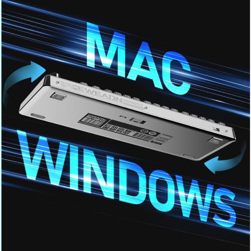 Forerunner Mechanical Transparent Keyboard Bluetooth Tri-Mode Gasket Structure Full-Key Hot-Swappable Mahjong Custom Ice_voghion.com