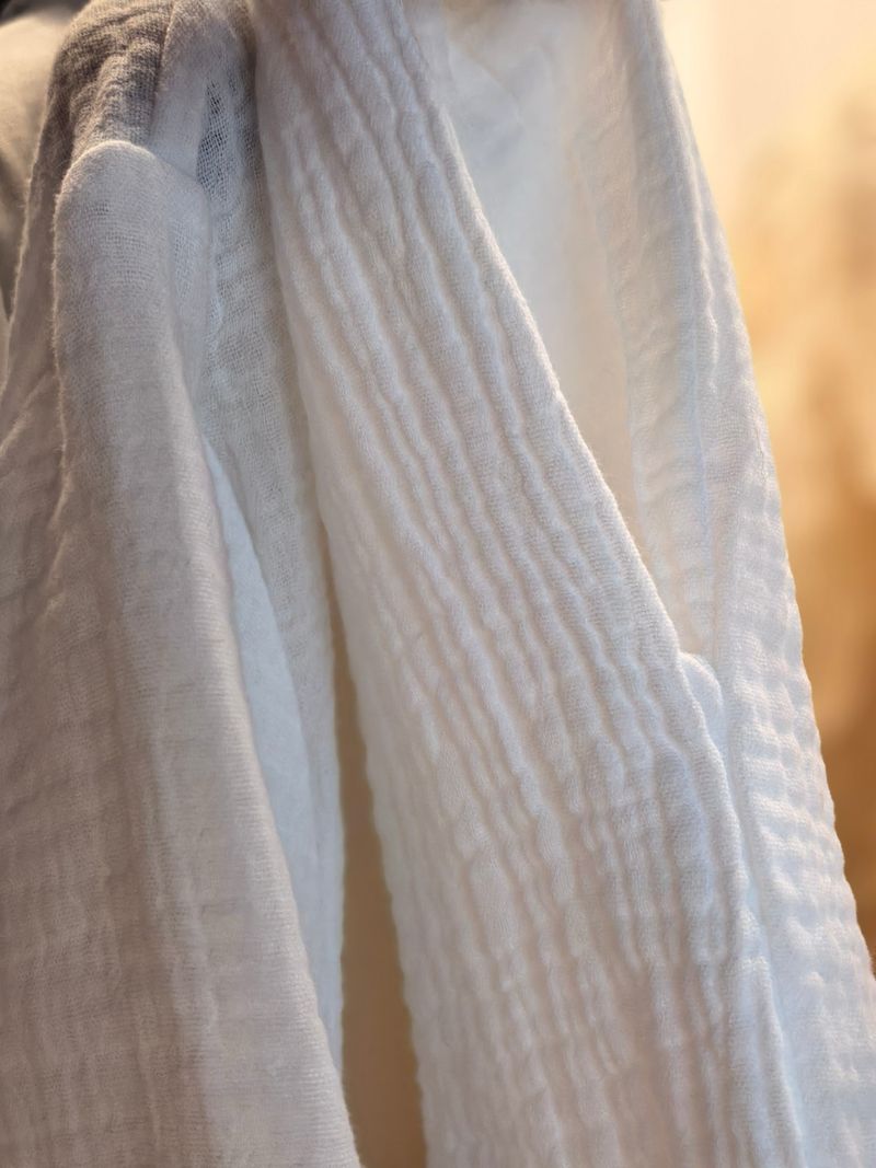 Women's Sleepwears New Style Organic Pure Cotton Double Layer Cotton Yarn Embroidery Lace Short Sleeved Pants Long Sleeved Pants Home Clothes Suit_voghion.com