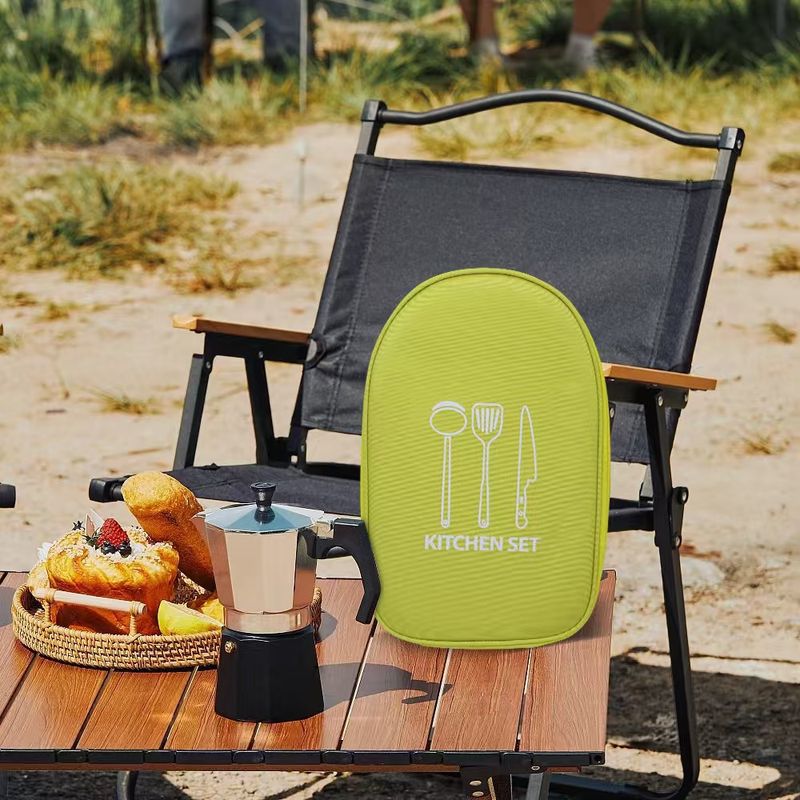 Tragbare Aufbewahrungstasche für Outdoor-Kochgeschirr, Aufbewahrungstasche für Campingküchenutensilien, Geschirr, Picknickzubehör, Campingwerkzeug_voghion.com