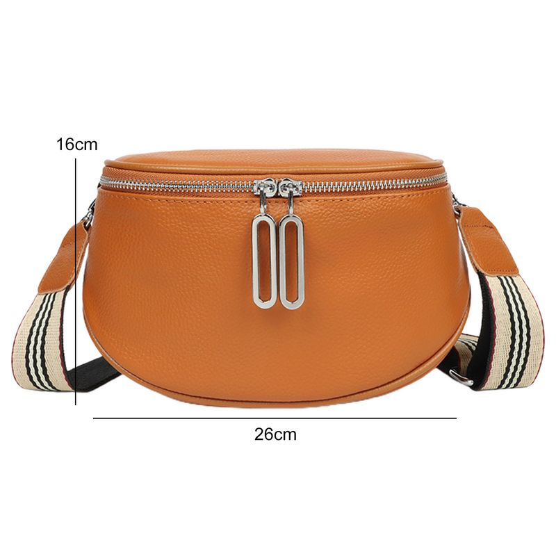 Lihao sac de messager Double fermetures à glissière bandoulière détachable poche Collocation quotidienne Faux cuir Premium femmes fourre-tout_voghion.com