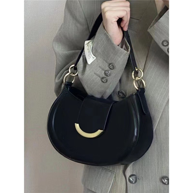 Väska Dam Sadelväska Nät Röd Medelåldersväska Vintage Retro High-end armväska axelväska Messengerväska_voghion.com