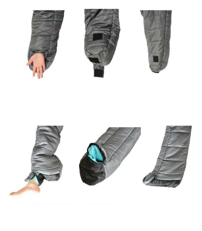 【Design a mano intera】 Sacco a pelo da campeggio caldo per mummia umanoide aliena camminabile, compagno ospedaliero speciale_voghion.com