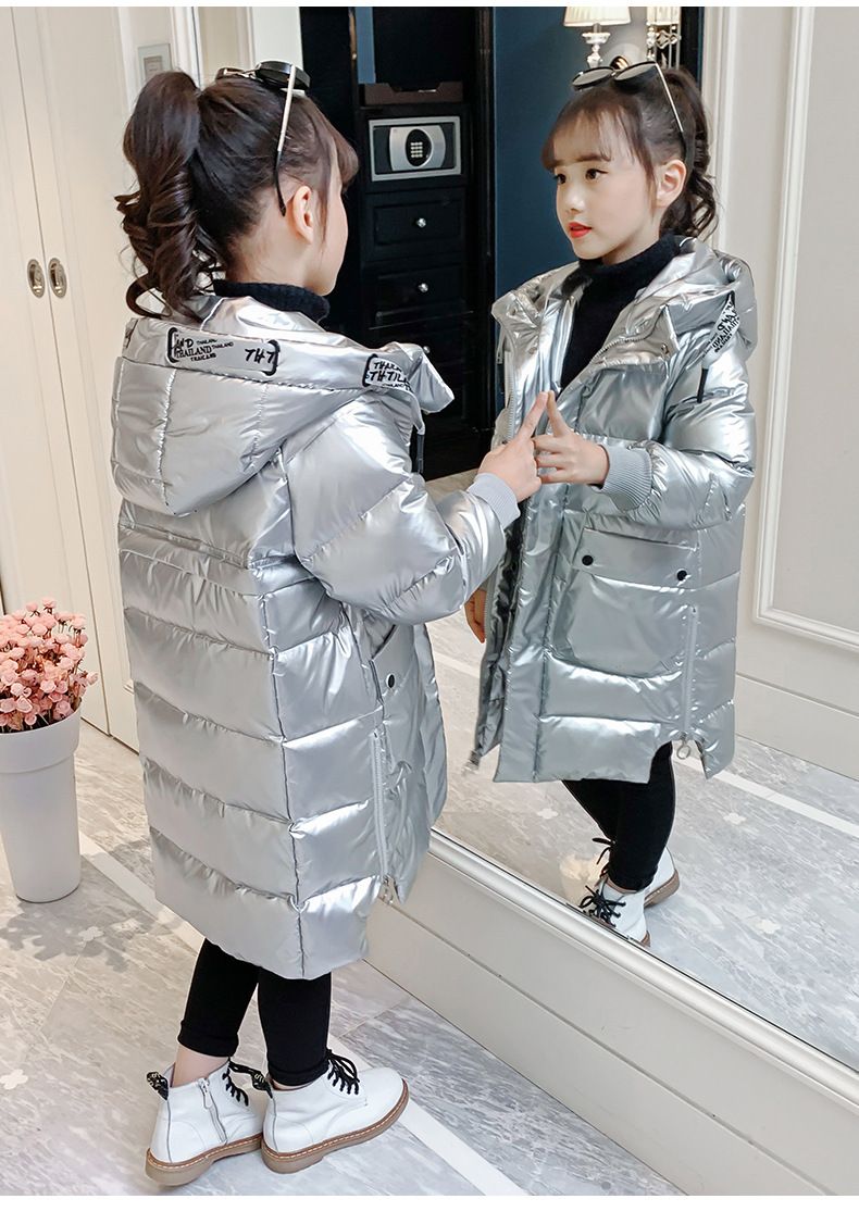 Giacca imbottita in cotone per ragazze e ragazzi, principessa, 2024, capospalla invernale di Capodanno, elegante, di taglia media e grande, per bambini_voghion.com