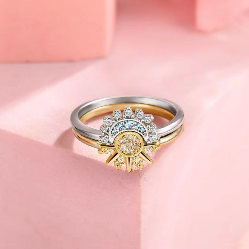 925 Silver Sun And Moon Couple Ring Set Sky Blue Sparkling Cubic Zirconia Rings Promise Fine Jewelry Gifts For Valentines Day_voghion.com