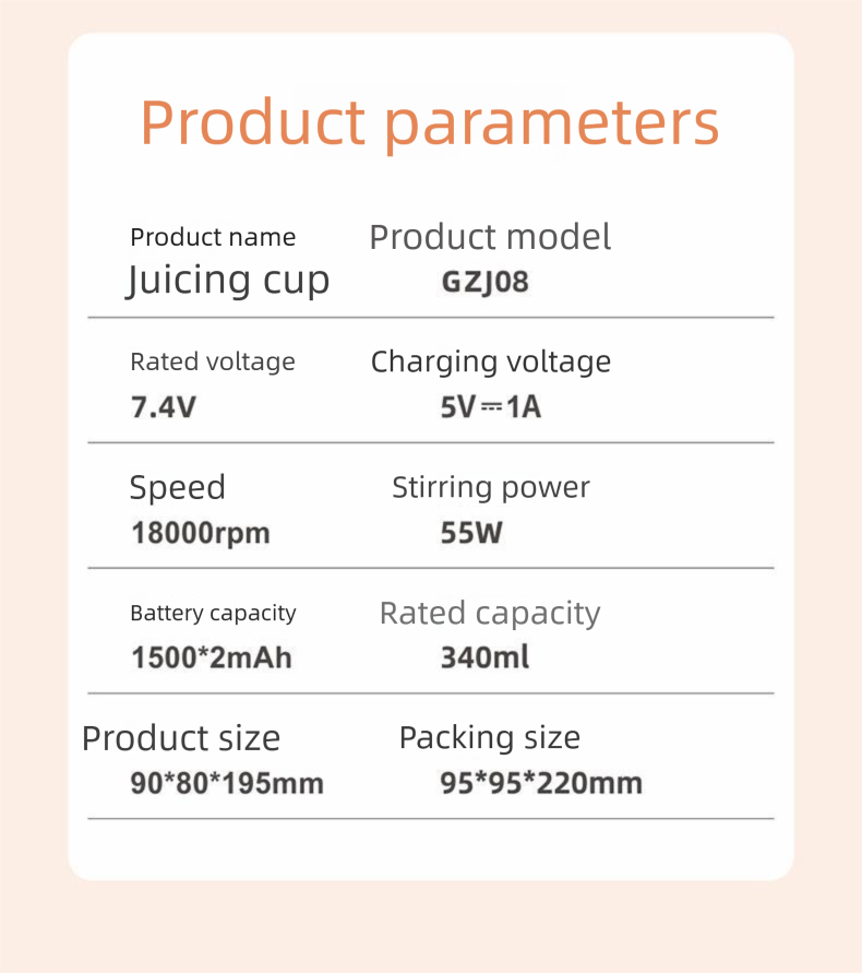 Ice Crushing Small Household Multifunctional Electric Juicer Mini Wireless Portable Rechargeable_voghion.com