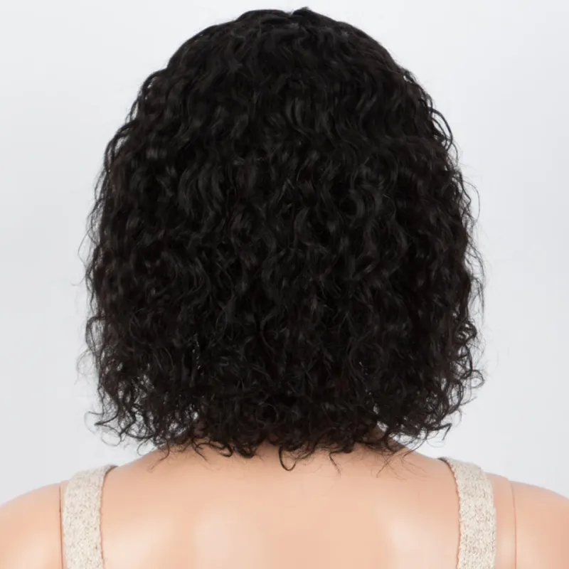 Sleek Curly Human Hair Wigs For Women Jerry Curly Short Pixie Cut Bob Brazilian Human Hair Wigs With Bangs P1B/30 Highlight Wig_voghion.com