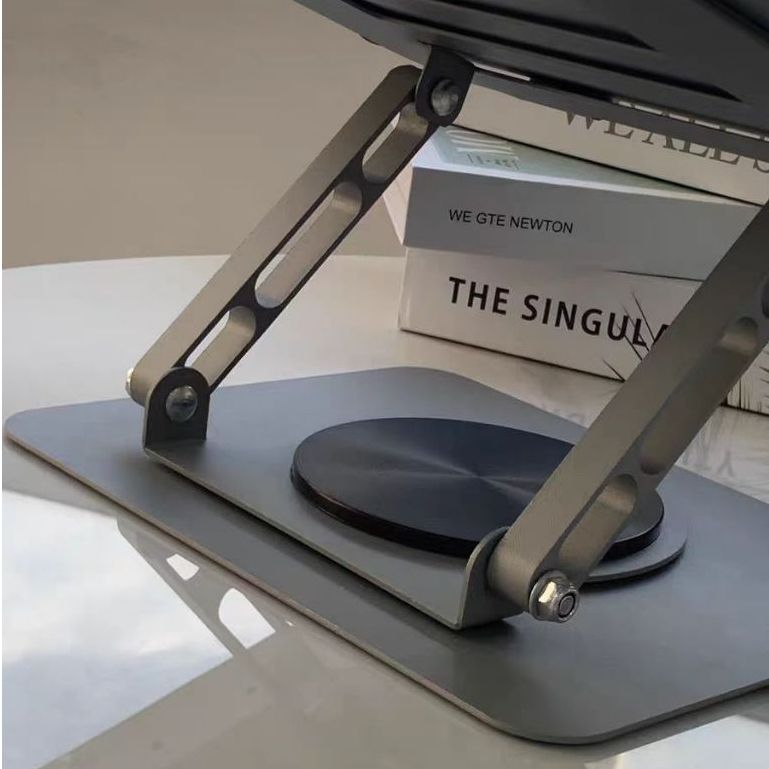 PACKONE Laptopställ Justerbart 360° Roterande Bas Ergonomiskt Hopfällbart Laptopställ För Skrivbord Silver_voghion.com