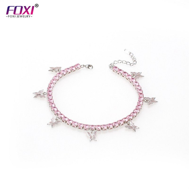 Foxy Accessories Nuova cavigliera a farfalla in zircone per donna, gioielli raffinati da donna_voghion.com