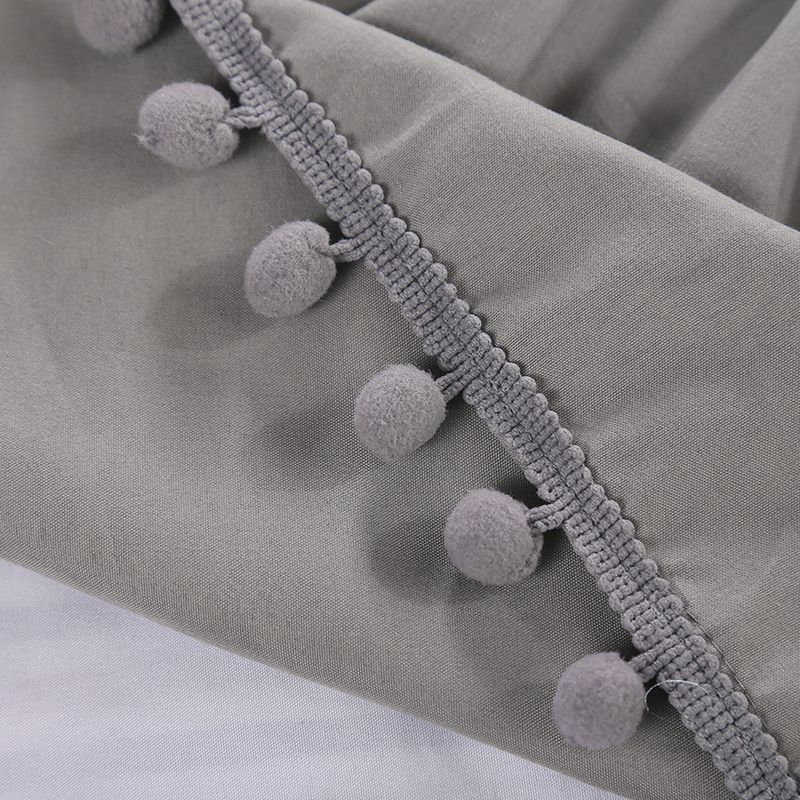 Gonna elastica per letto - Tinta unita con design antiscivolo (facile da installare, adatta a materassi da 20 a 40 cm, antipiega, Queen/King size)_voghion.com