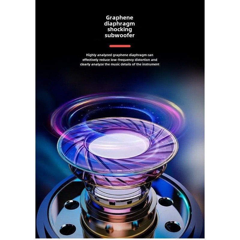 Bluetooth skaļrunis Fabric pārnēsājams zemfrekvences skaļrunis galda mini mazs audio mazs satelīta skaļrunis_voghion.com