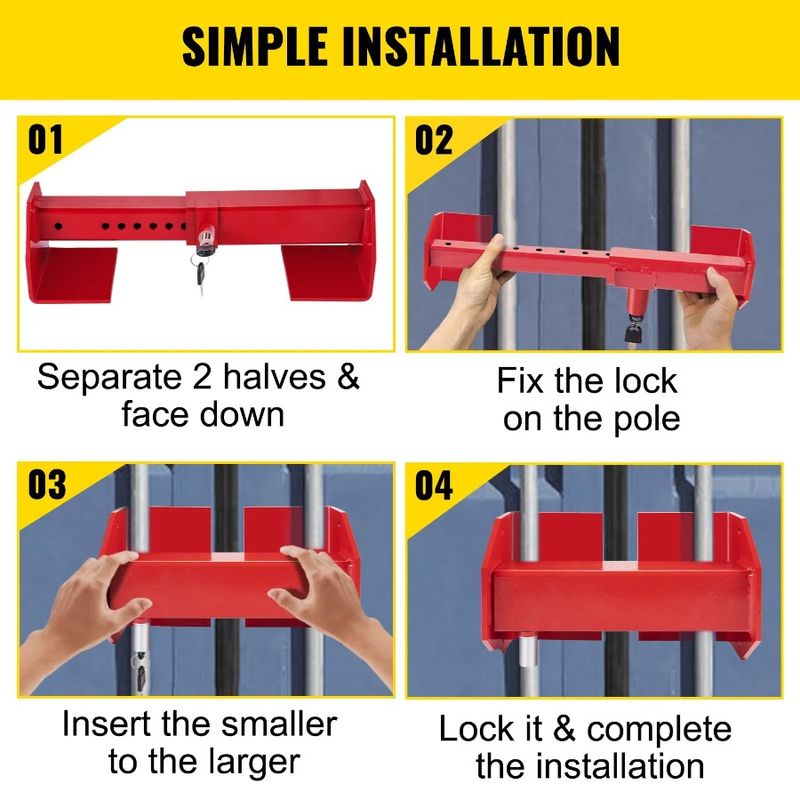 Door Accessories Truck Locking Distance Red Container Lock Shipping Powder-C Keys With 9.84-17.32 Locks Cargo Semi 2 Container_voghion.com