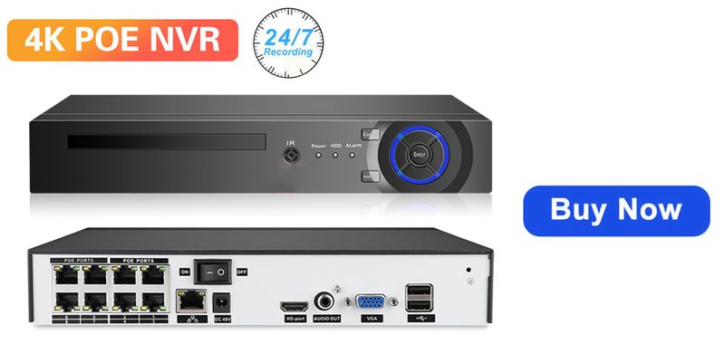 8MP 4K-objektiv POE PTZ Doble skjermer Smart hjem 360° kablet videoovervåking IP-kamera Bevegelsesdeteksjon CCTV ICsee_voghion.com