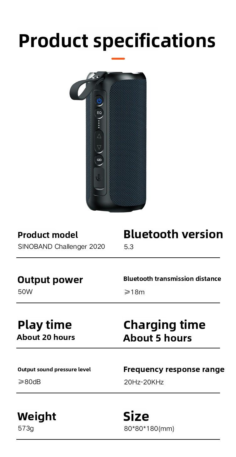 【High Quality】 Xidobao Xdobo SINOBAND Challenger 2020 Bluetooth 50W Outdoor Riding Speaker_voghion.com