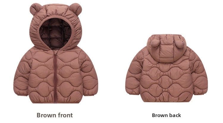 Autumn And Winter New Children's Jacket Lightweight Down Cotton Coat Baby Outerwear Solid Color_voghion.com