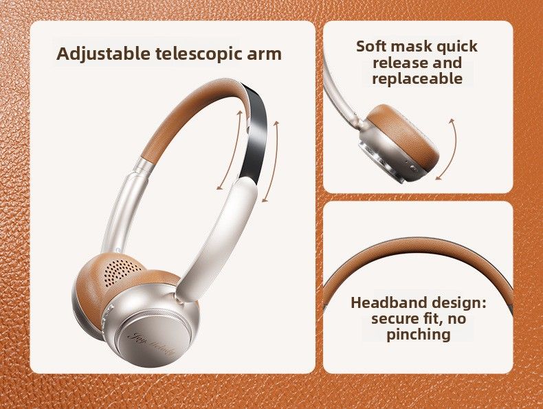 【Alta qualità】 Auricolari Bluetooth con riduzione del rumore del vento montati sulla testa e batteria a lunga durata_voghion.com