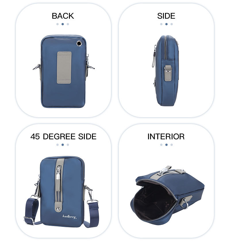 Baellerry New Men's Shoulder Bag Simple Casual Large Capacity Crossbody Bag Business Zipper Wallet_voghion.com