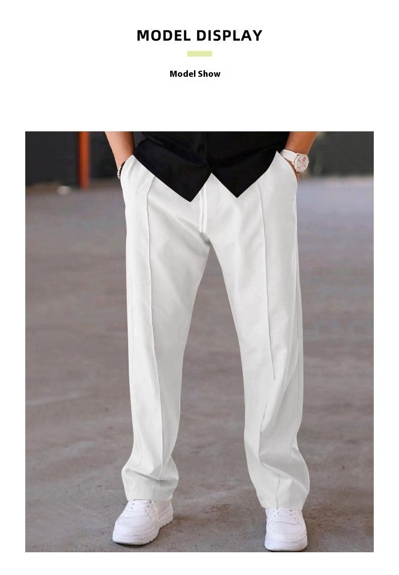 Same Style Straight Leg Pants For Both Male Female, Spring And Autumn Styles, Trendy Brands, Niche Design, Minimalist_voghion.com