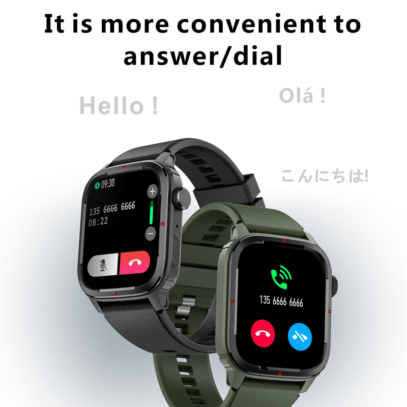 Q25 1.7 inch TFT HD Screen Smart Watch, Support Bluetooth Calling/Blood Pressure Monitoring(Black)_voghion.com