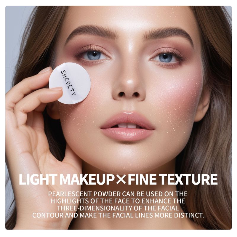 Cipria in polvere perlescente, impermeabile e a prova di sudore, correttore non struccante, cipria libera, fine, riparazione flash, volume, fissante, trucco_voghion.com