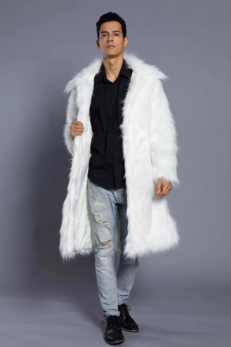 2018 herbst Winter Neue männer Quadrat Kragen Faux Nerz Pelz Langen Mantel High-grade Mann Komfortable Dicke Warme windjacke_voghion.com