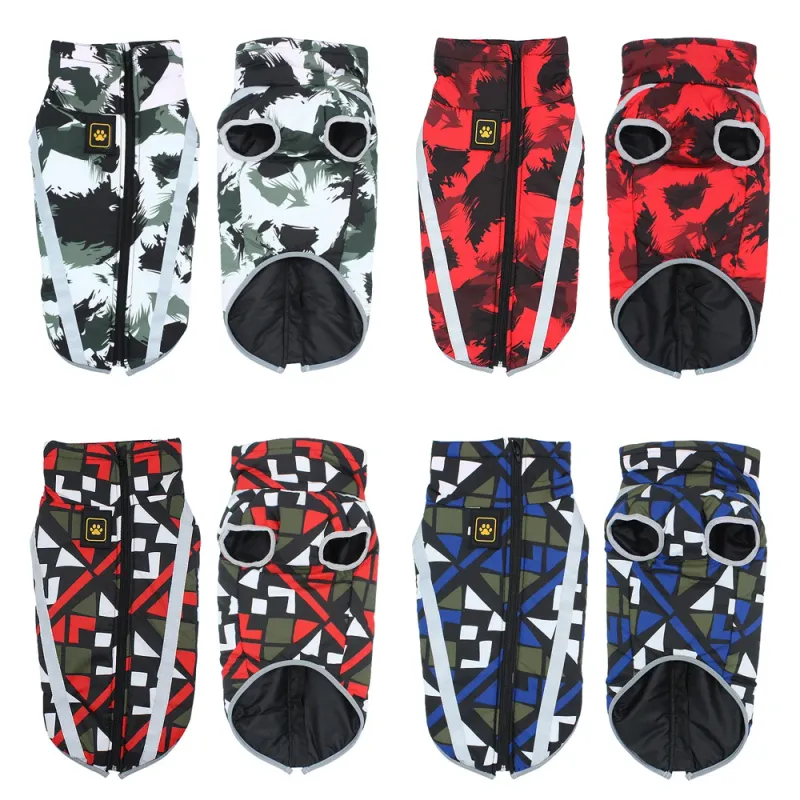 Giacca impermeabile per cani di grossa taglia, animali domestici caldi d'inverno, cappotto per cani di piccola taglia e cuccioli, abbigliamento per chihuahua, carlino, labrador, di PawParty Store_voghion.com