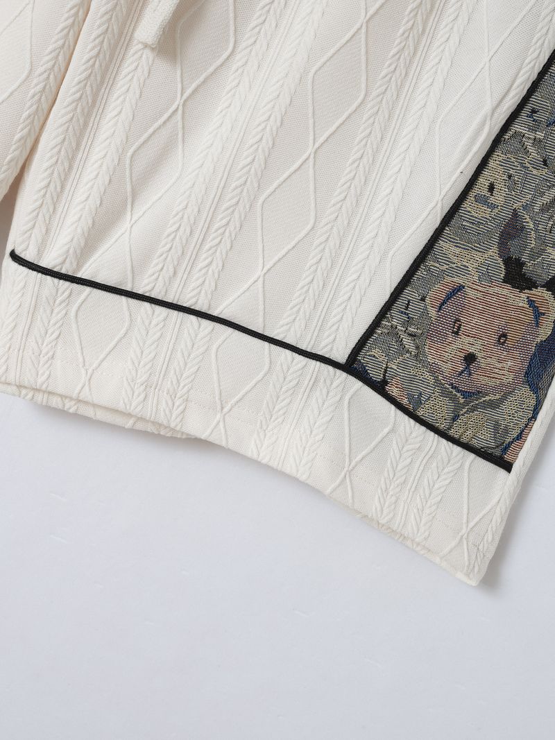 Short décontracté à cinq points en jacquard pour homme, nouveauté été 2024_voghion.com
