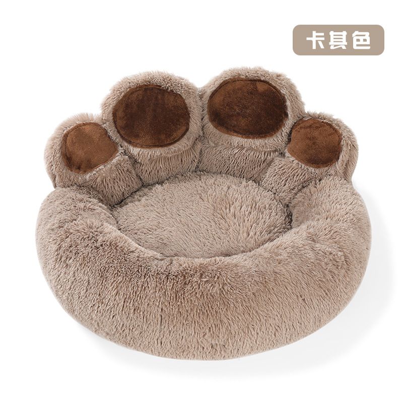 Honden- en kattenhuis, winterwarm, berenpootmat, schattige huisdierbenodigdheden, alle seizoenen_voghion.com