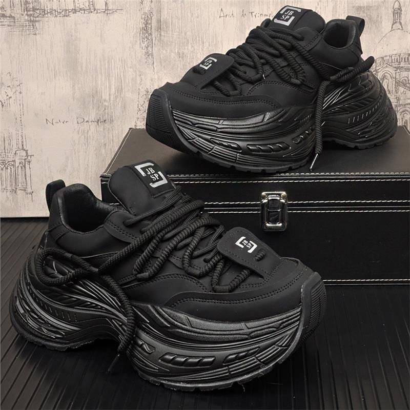 Qualità imbattibile, alla moda e con un tocco di alta qualità, scarpe basse da uomo con suola spessa per papà, scarpe sportive da corsa e casual._voghion.com
