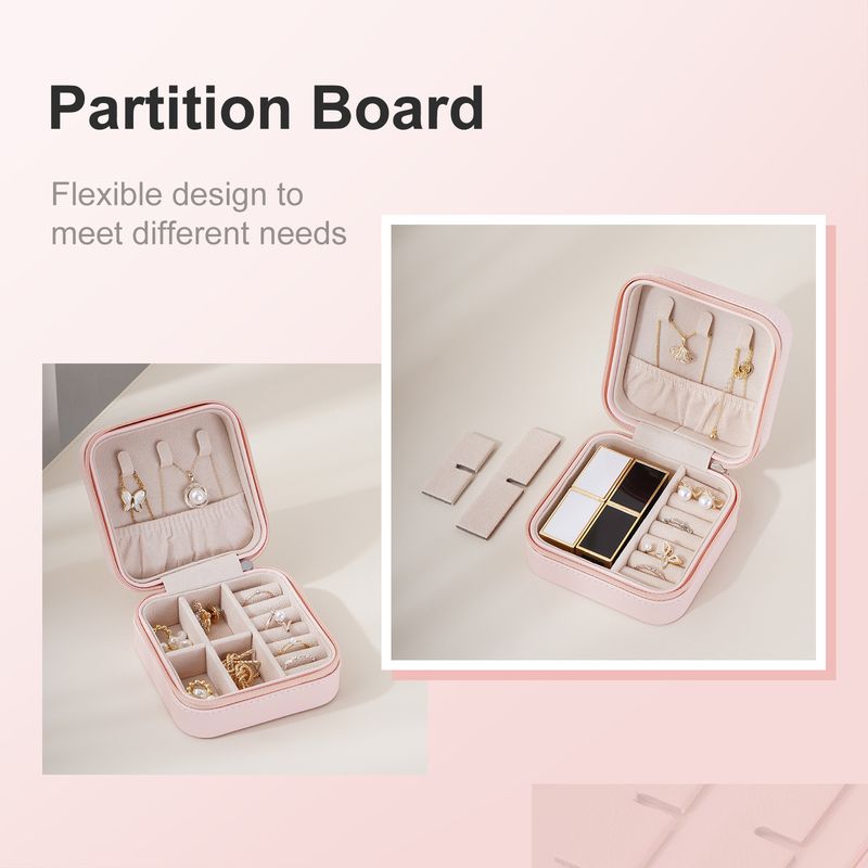 Ins Portable English Letter Collana Orecchini Gioielli Contenitore Perline Scatola_voghion.com