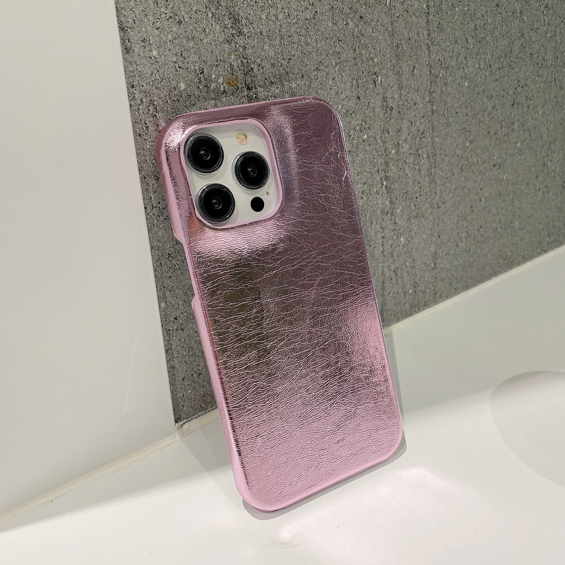 Mobile phone case Suitable for Apple 15 mobile phone case iphone14promax high-end silver pleated mobile phone case 13 protective cover 12_voghion.com