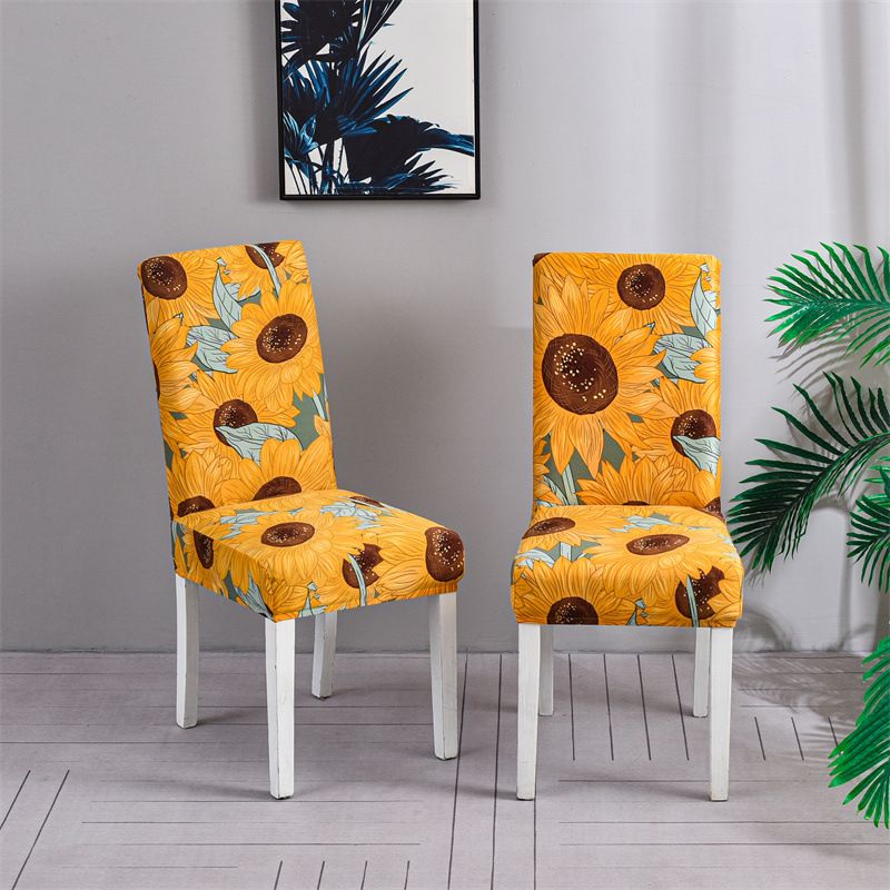 Coprisedie quadrati elasticizzati moderni – antiscivolo, antipolvere ed eleganti, adatti universalmente per casa e ufficio (set da 4)_voghion.com