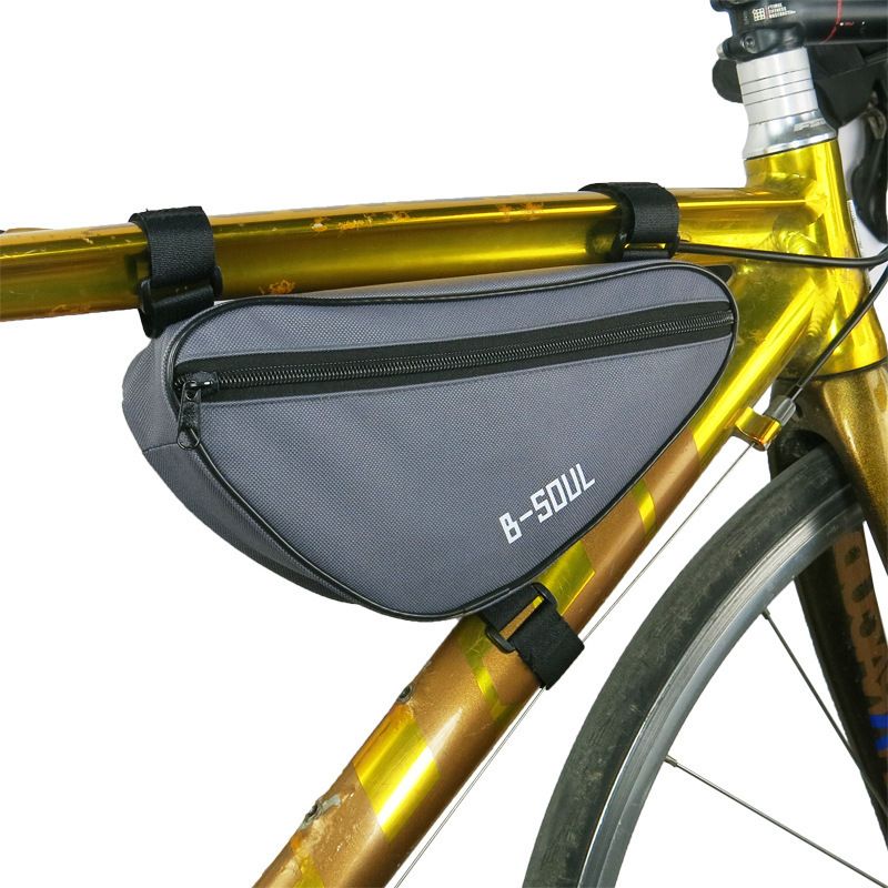 Borsa portautensili per bicicletta con triangolo diagonale anteriore multicolore B-SOUL_voghion.com