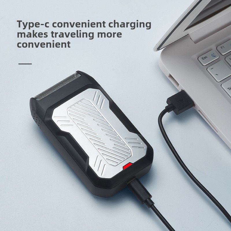 Nieuw elektrisch scheerapparaat met heen-en-weergaande beweging, oplaadbaar scheerapparaat, opklapbare bakkebaarden, twee-in-één scheerapparaat._voghion.com