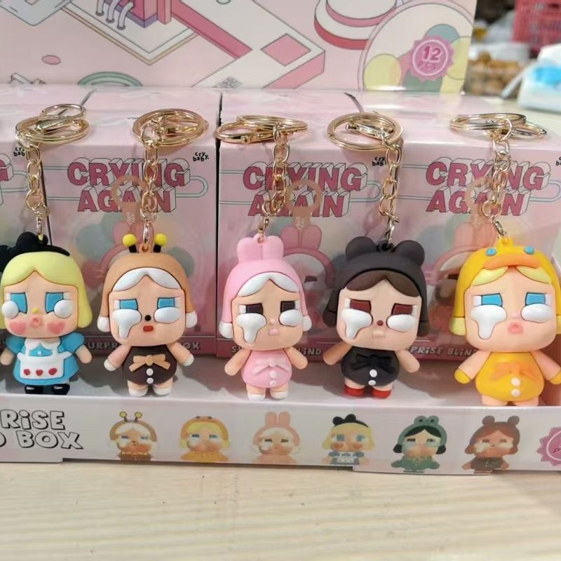 Brelok do kluczy z kreskówkową lalką „Łzy” dla mężczyzn i kobiet, para, samochód, torba szkolna, brelok do kluczy, wykwintny prezent_voghion.com