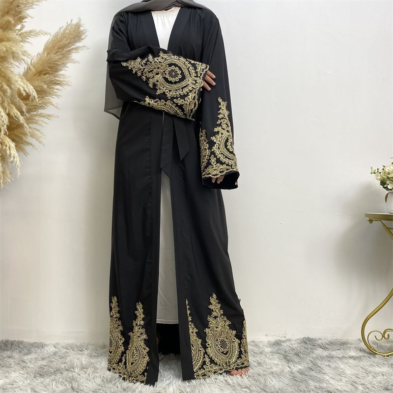 Kadınlar İçin Ramazan Bayramı Abayaları Yeni Tesettür Moda İslami Giyim Müslüman Elbise Ramazan Orta Doğu Dubai Tarzı Fas Kimono_voghion.com