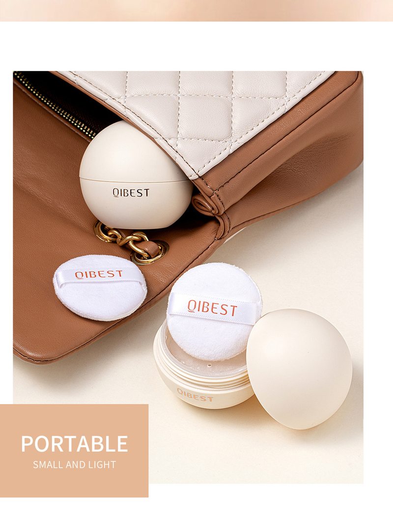 Carina QIBEST – correcteur naturel mat imperméable, poudre de réglage, toner fin léger_voghion.com