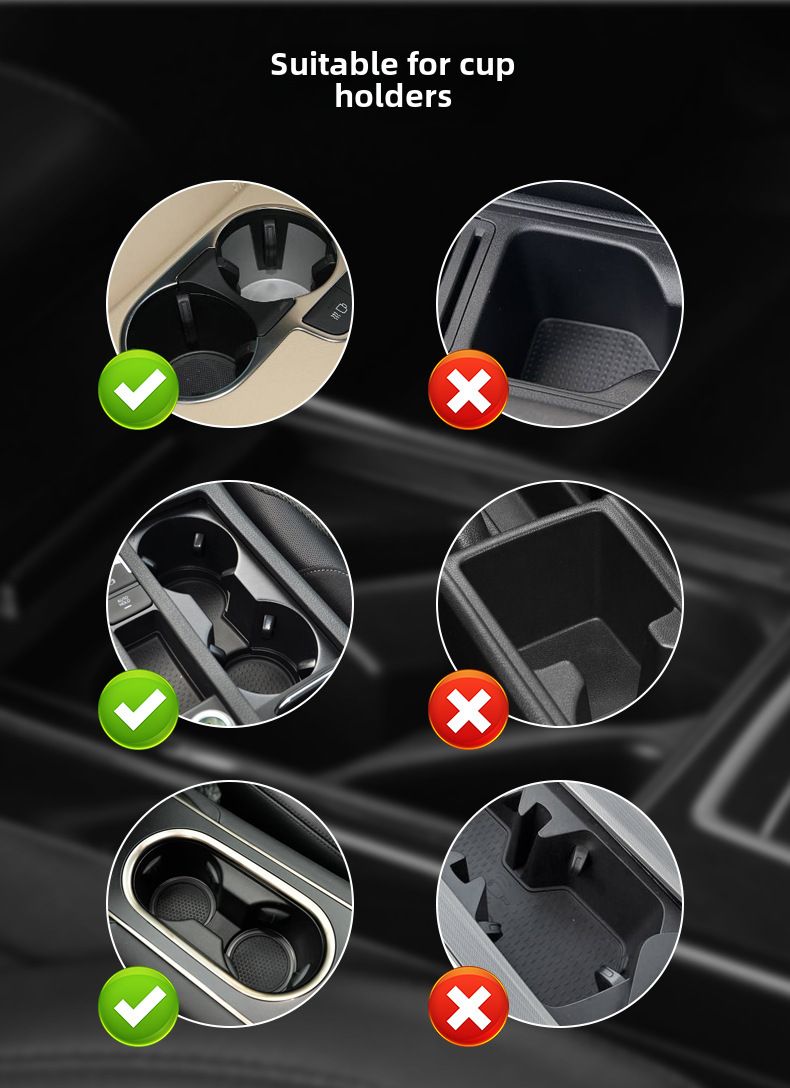 Porte-gobelet de voiture transfrontalier Extender porte-gobelet d'eau de voiture porte-gobelet d'eau support de boisson multifonctionnel support de stockage support de téléphone portable_voghion.com